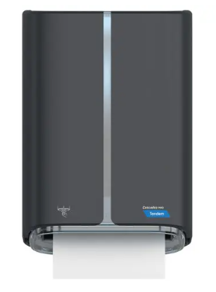 Cascades PRO Tandem® Electronic Roll Towel Dispenser, Dark Gray