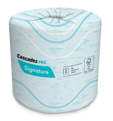 Cascades PRO Signature® Standard Bathroom Tissue, 2-Ply White, 48 x 400/CS