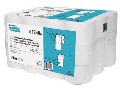 Cascades PRO Signature High Capacity Bathroom Tissue for Tandem®, White 2ply 700ft 36/cs