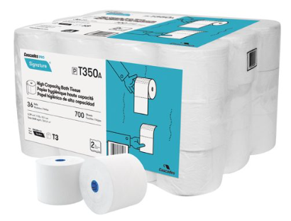Cascades PRO Signature High Capacity Bathroom Tissue for Tandem®, White 2ply 700ft 36/cs