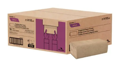 Cascades PRO Select® Singlefold Towels, 1ply Natural, 16x250