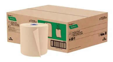 Cascades PRO Perform® Roll Towels, Tandem®, 1-Ply Natural, 1050ft 6/cs