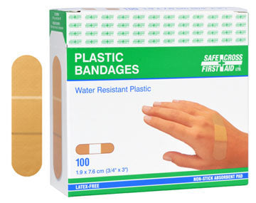 Bandages Plastic 1.9 x 7.6cm 100/box