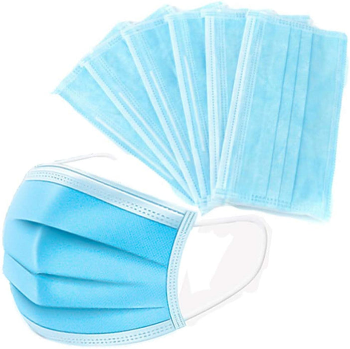 Medical Masks 3Ply Pleated 99% Bacterial Filtration Efficiency 50 Pack