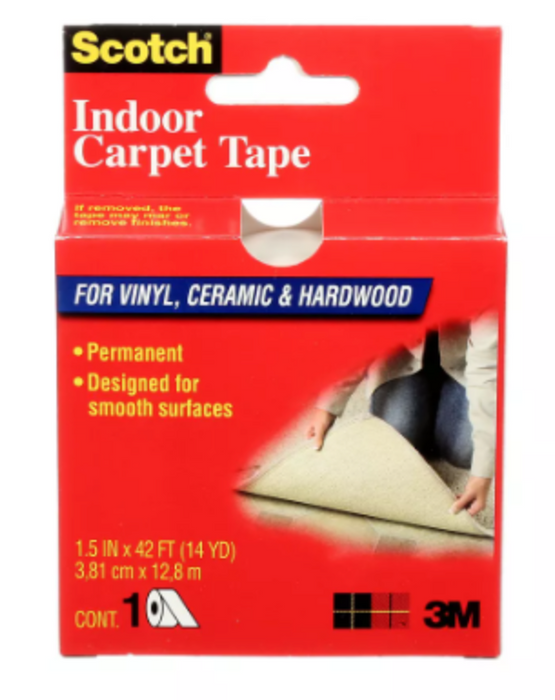 3M Scotch Double Sided Carpet Tape 1.5" 42ft