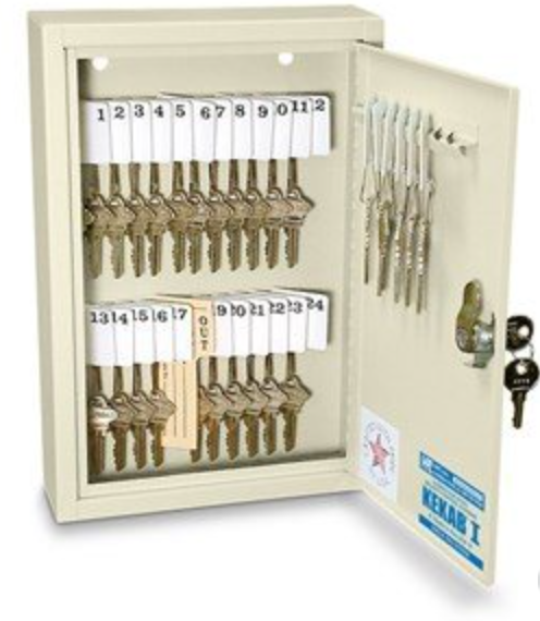 Key Cabinet 30 keys capacity w/ key tags