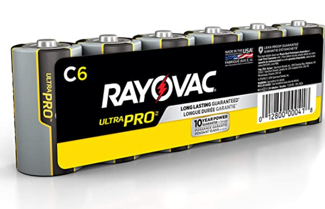 Rayovac Industrial Battery C 6 pack