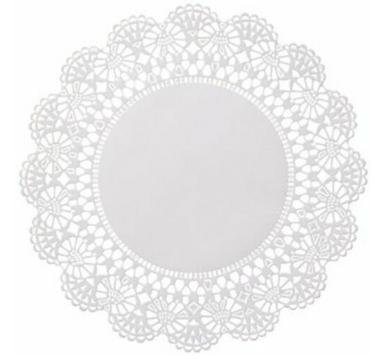 5" White Round Doilies 4x250/cs