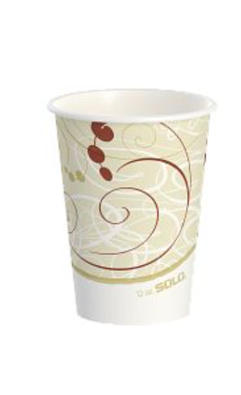 Solo 12oz Paper Hot Cup Symphony 1000/cs