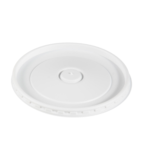 Solo 16oz Raised Vented Food Lid White 500/cs