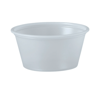 Solo 2oz Translucent Plastic Portion Cup 2500/cs