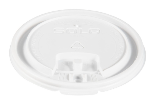 Solo Flat Flip Back Lid for 12,16oz Hot Cups 1000/cs