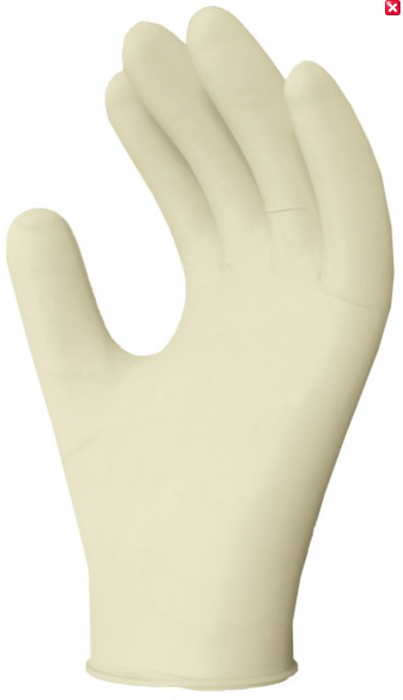 Safety House Latex Disposable Gloves Tan PF Medium 100x10/cs