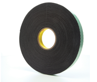 3M Double Coated Foam Urethane Black Tape 1"x36yds