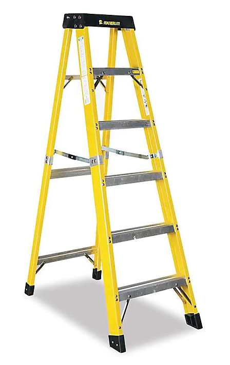 Prof. Fiberglass H.D. Step Ladder 6ft — Belrose Industrial Supply