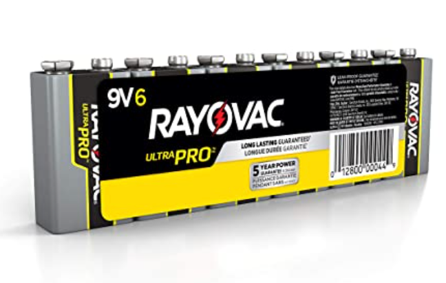 Rayovac Industrial Battery 9V 6 pack