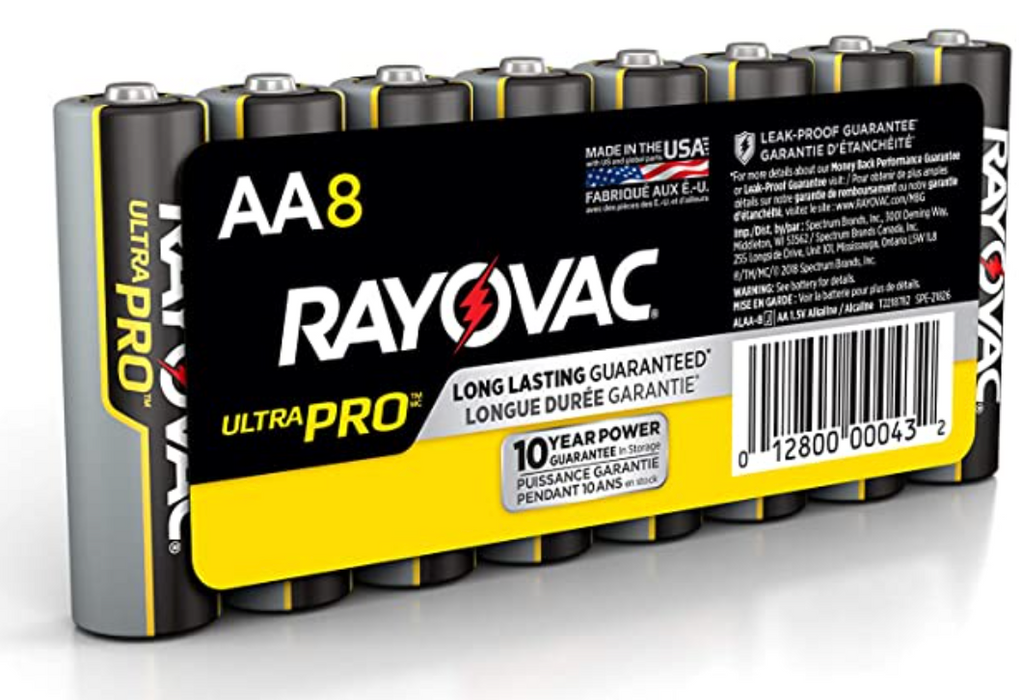 Rayovac Industrial Battery AAA 8 pack