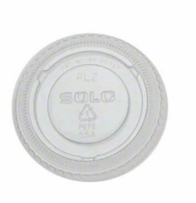 Solo 1.5,2 & 2.5oz Clear Plastic Lids 2500/cs